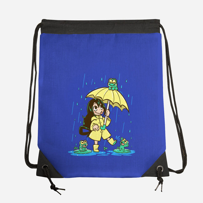 Best Frog Girl-none drawstring bag-TechraNova