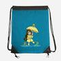 Best Frog Girl-none drawstring bag-TechraNova