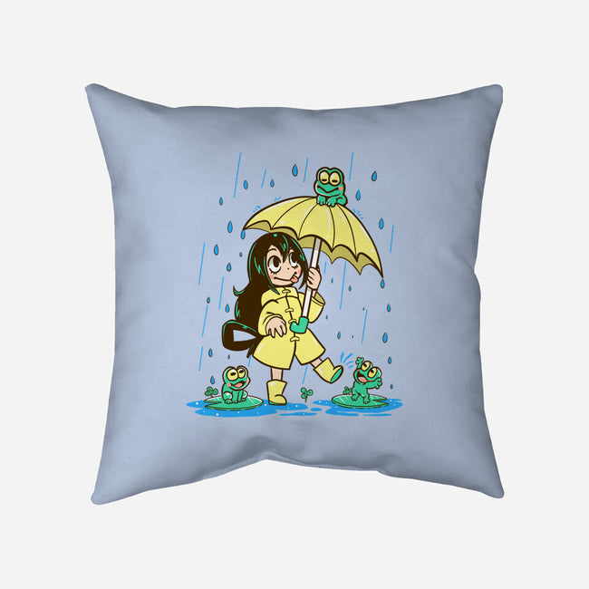 Best Frog Girl-none non-removable cover w insert throw pillow-TechraNova