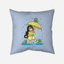 Best Frog Girl-none non-removable cover w insert throw pillow-TechraNova
