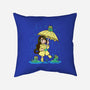 Best Frog Girl-none non-removable cover w insert throw pillow-TechraNova