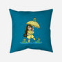 Best Frog Girl-none non-removable cover w insert throw pillow-TechraNova