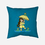 Best Frog Girl-none removable cover w insert throw pillow-TechraNova