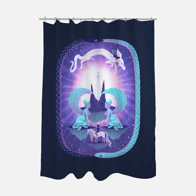 Beyond The Oracle-none polyester shower curtain-theGorgonist