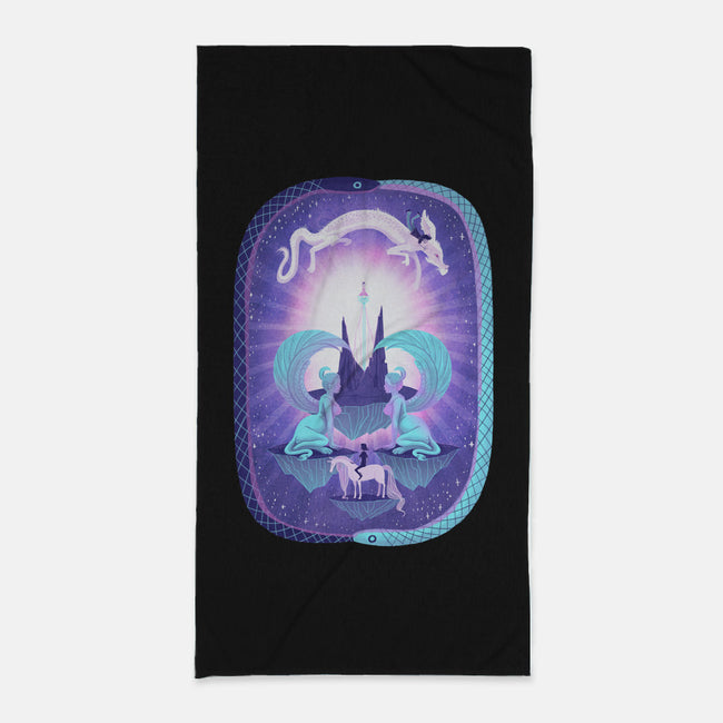 Beyond The Oracle-none beach towel-theGorgonist
