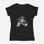 BFFs-womens v-neck tee-mekazoo