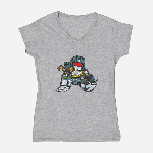 BFFs-womens v-neck tee-mekazoo