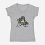BFFs-womens v-neck tee-mekazoo