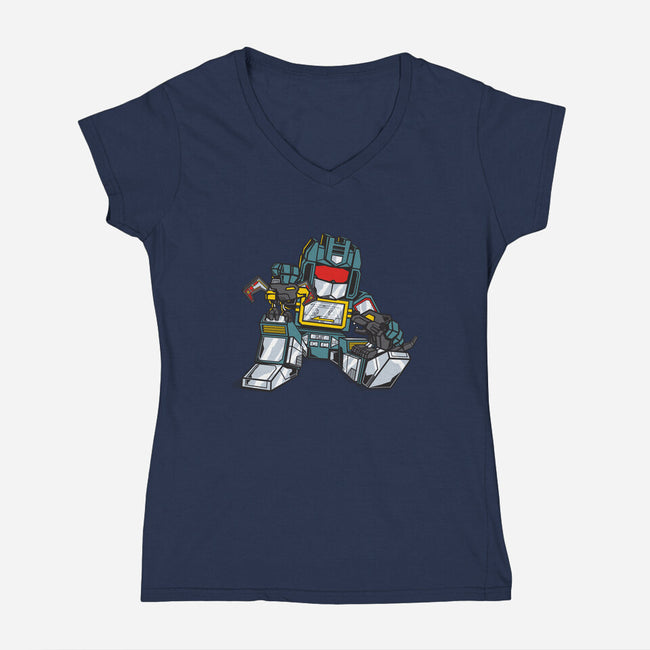 BFFs-womens v-neck tee-mekazoo