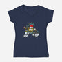 BFFs-womens v-neck tee-mekazoo