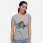 BFFs-womens v-neck tee-mekazoo