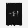 Bibappu Fiction-none polyester shower curtain-blackhand
