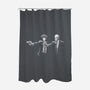 Bibappu Fiction-none polyester shower curtain-blackhand