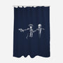 Bibappu Fiction-none polyester shower curtain-blackhand