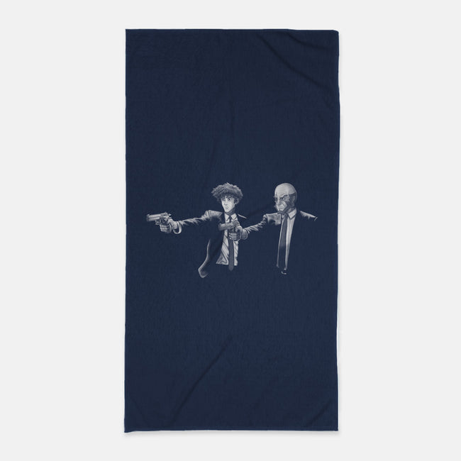 Bibappu Fiction-none beach towel-blackhand