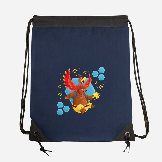 Bird and Bear 64-none drawstring bag-Miranda Dressler
