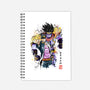 Bizarre Adventure Watercolor-none dot grid notebook-DrMonekers