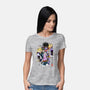 Bizarre Adventure Watercolor-womens basic tee-DrMonekers