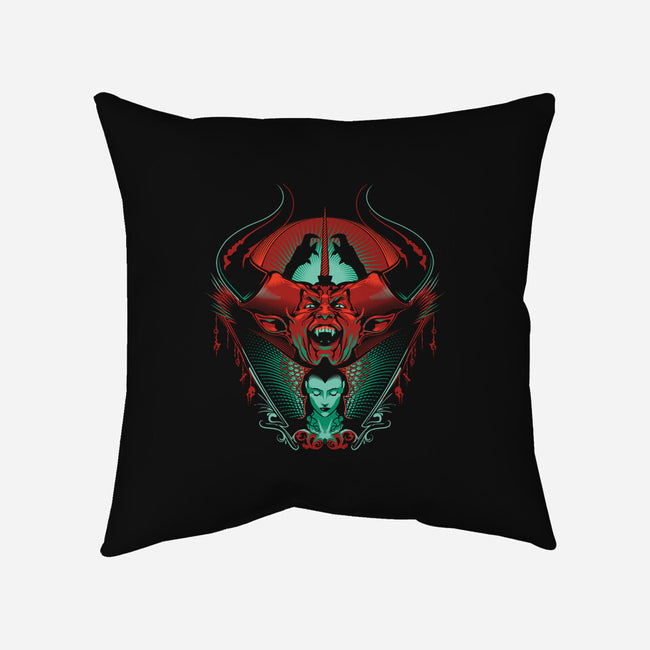 Black as Midnight, Black as Pitch-none removable cover w insert throw pillow-CupidsArt