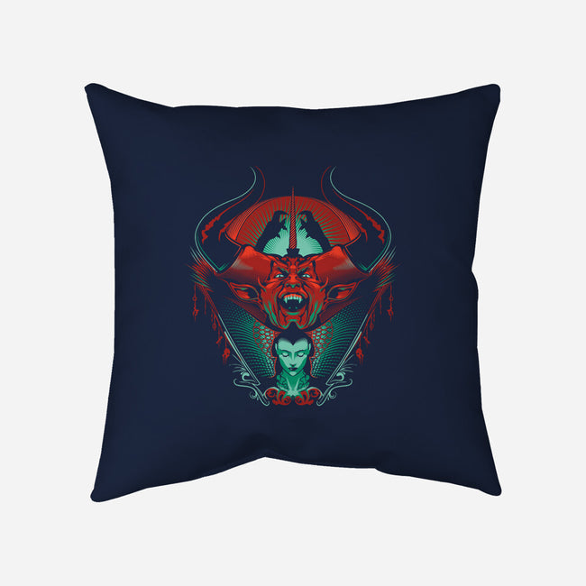 Black as Midnight, Black as Pitch-none removable cover w insert throw pillow-CupidsArt