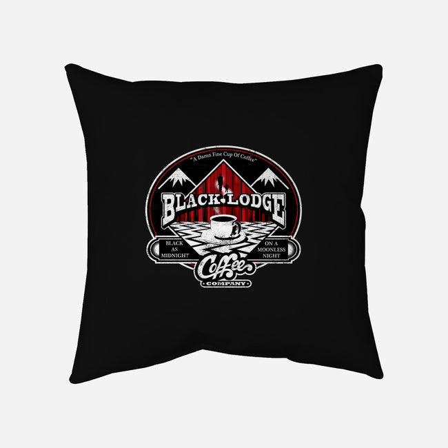 Black Lodge Coffee Company-none removable cover w insert throw pillow-mephias