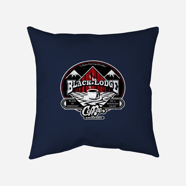 Black Lodge Coffee Company-none removable cover w insert throw pillow-mephias