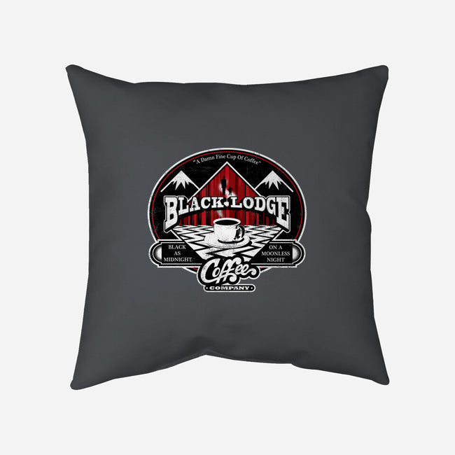 Black Lodge Coffee Company-none removable cover throw pillow-mephias