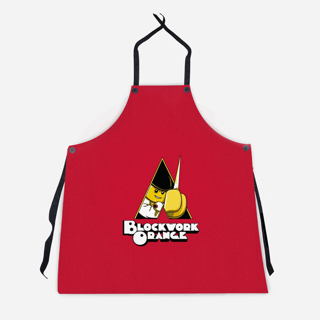 Blockwork Orange-unisex kitchen apron-2mzdesign