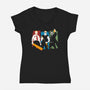 Blood and Ice Cream-womens v-neck tee-TomTrager