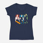 Blood and Ice Cream-womens v-neck tee-TomTrager