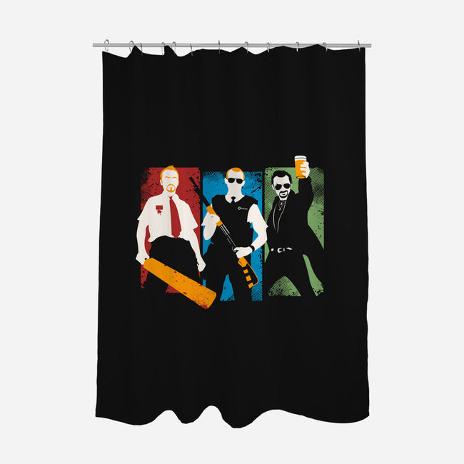 Blood and Ice Cream-none polyester shower curtain-TomTrager