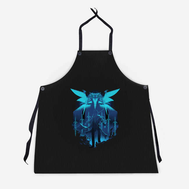 Blue King-unisex kitchen apron-max58
