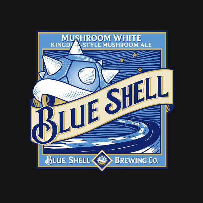 Blue Shell Beer-none stretched canvas-KindaCreative