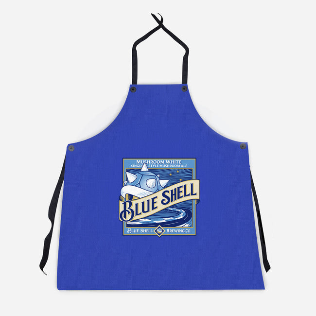 Blue Shell Beer-unisex kitchen apron-KindaCreative