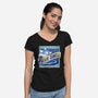 Blue Shell Beer-womens v-neck tee-KindaCreative