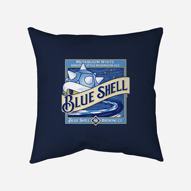 Blue Shell Beer-none removable cover w insert throw pillow-KindaCreative