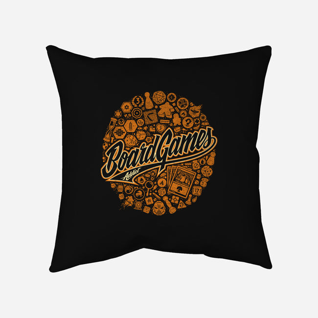 Board Game Addict-none removable cover w insert throw pillow-StudioM6