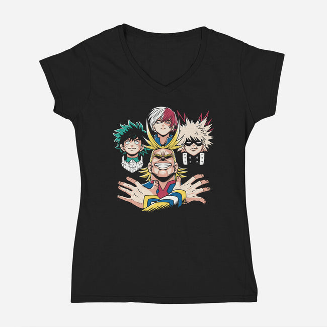 Boheromian Rhapsody-womens v-neck tee-angdzu