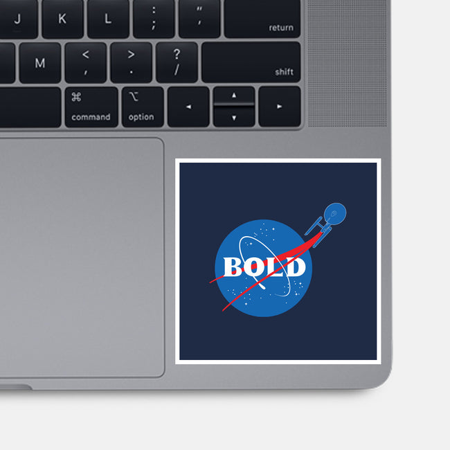 Bold-none glossy sticker-geekchic_tees