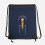 Boldly Go-none drawstring bag-DJKopet