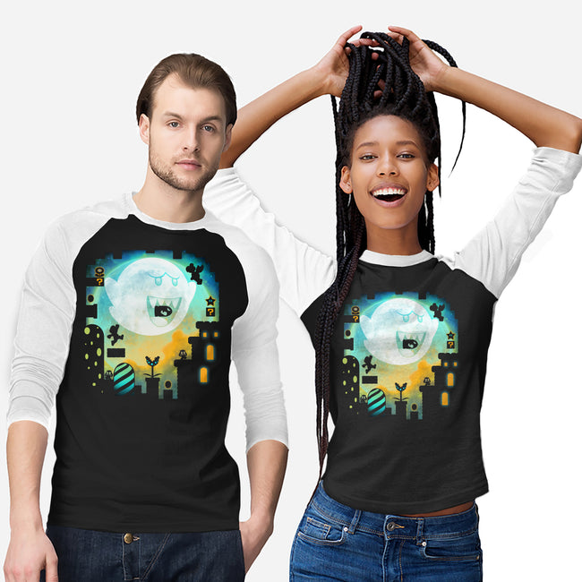 Boo Moon-unisex baseball tee-ManuelDA