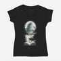 Book of Adventures-womens v-neck tee-dandingeroz