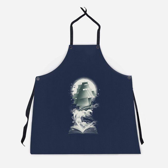 Book of Adventures-unisex kitchen apron-dandingeroz