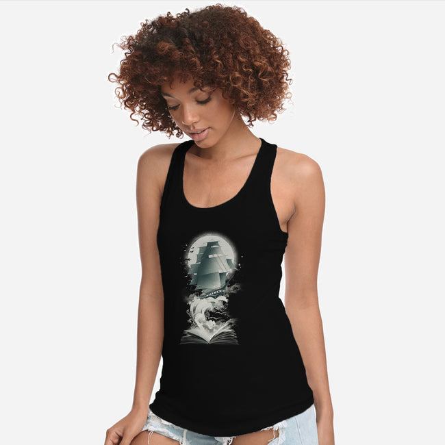 Book of Adventures-womens racerback tank-dandingeroz