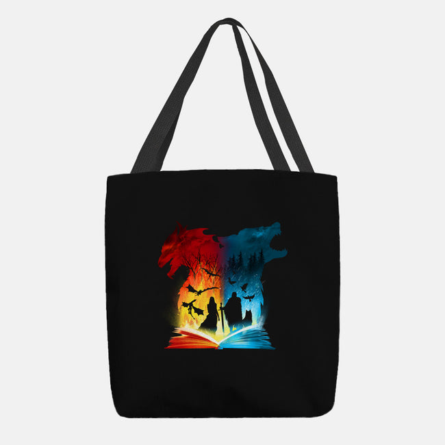 Book of Fire and Ice-none basic tote-dandingeroz