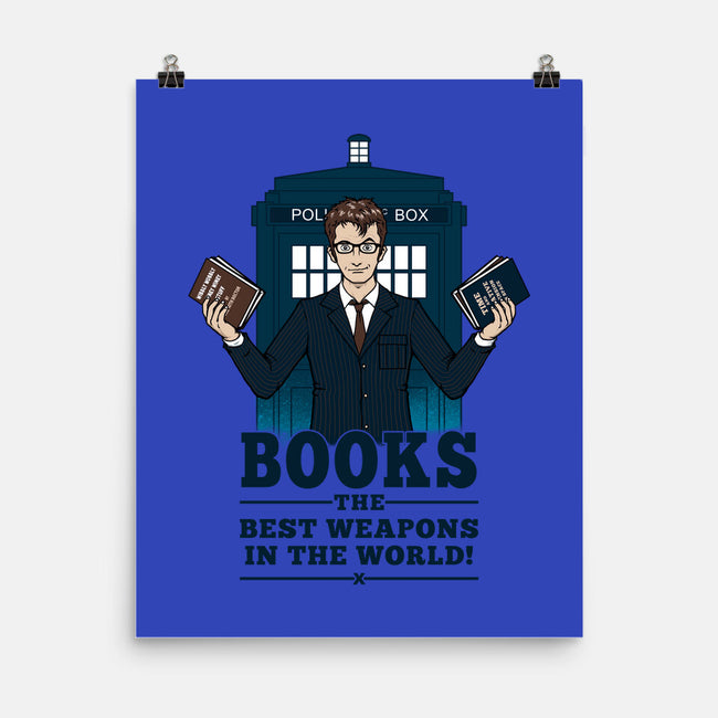 Books, The Best Weapons-none matte poster-pigboom