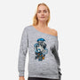 Bottled Spirits-womens off shoulder sweatshirt-Letter_Q