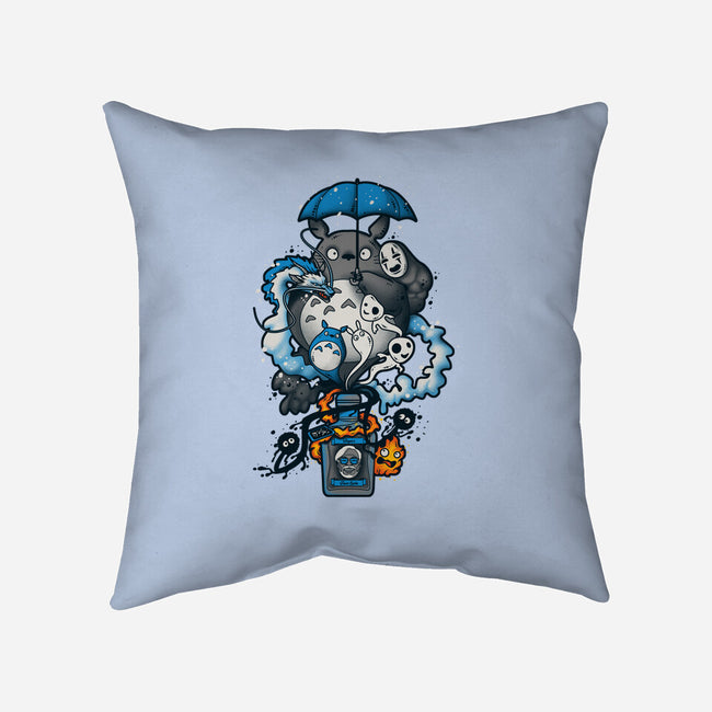 Bottled Spirits-none removable cover w insert throw pillow-Letter_Q