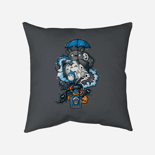 Bottled Spirits-none removable cover w insert throw pillow-Letter_Q