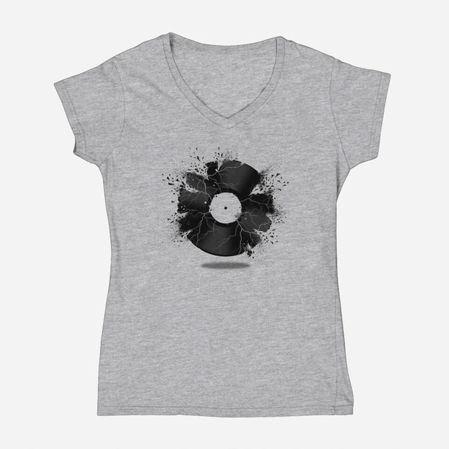 Break the Record-womens v-neck tee-jun087